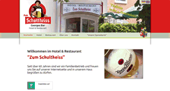 Desktop Screenshot of hotel-zum-schultheiss.de